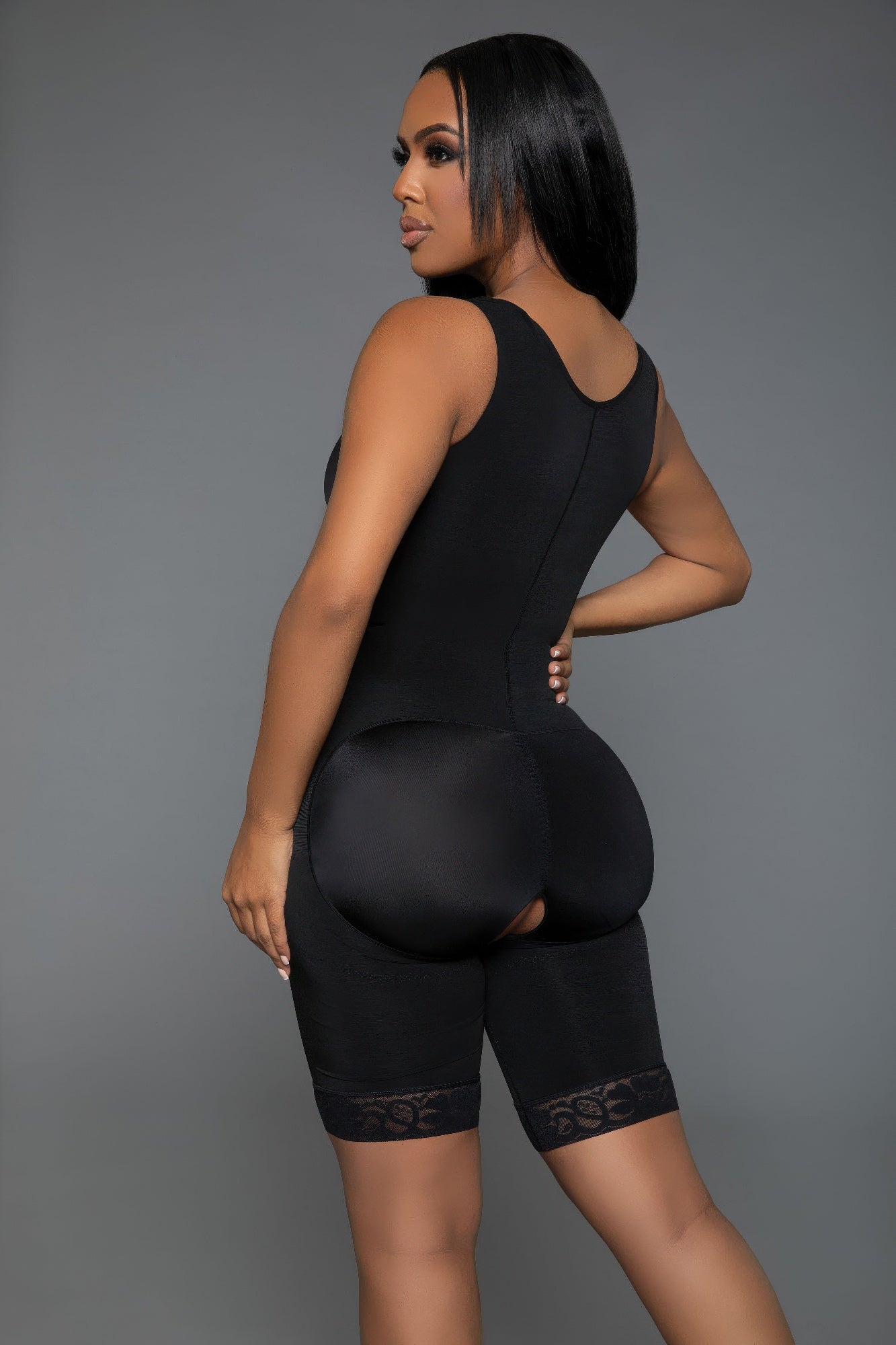 Think Posh Luxury waist slimming body shaper in black for a smooth silhouette and enhanced curves