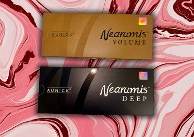 Aunick filler set featuring Nearumis Volume and Nearumis Deep for enhanced facial aesthetics