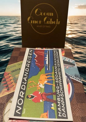 Louis Vuitton postcard set with vintage travel designs and a chic presentation box